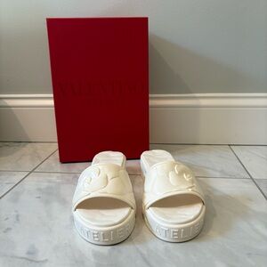 Valentino Cream Slides